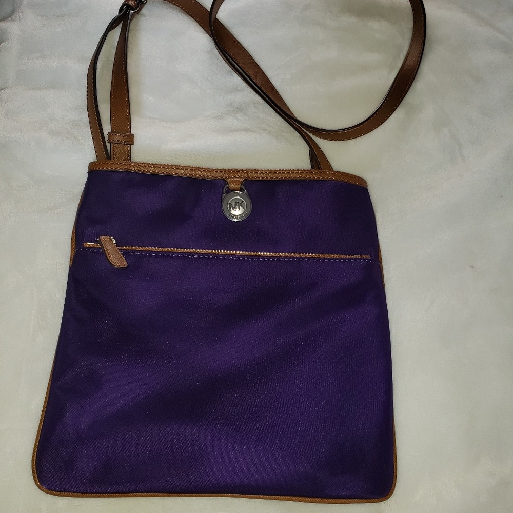 Purple Michael Kors crossbody bag